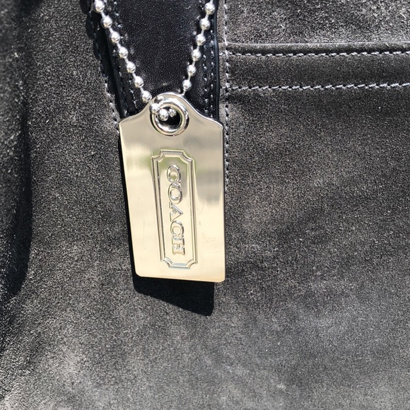 Coach Suede and Leather tote bag - Picture 2 of 13